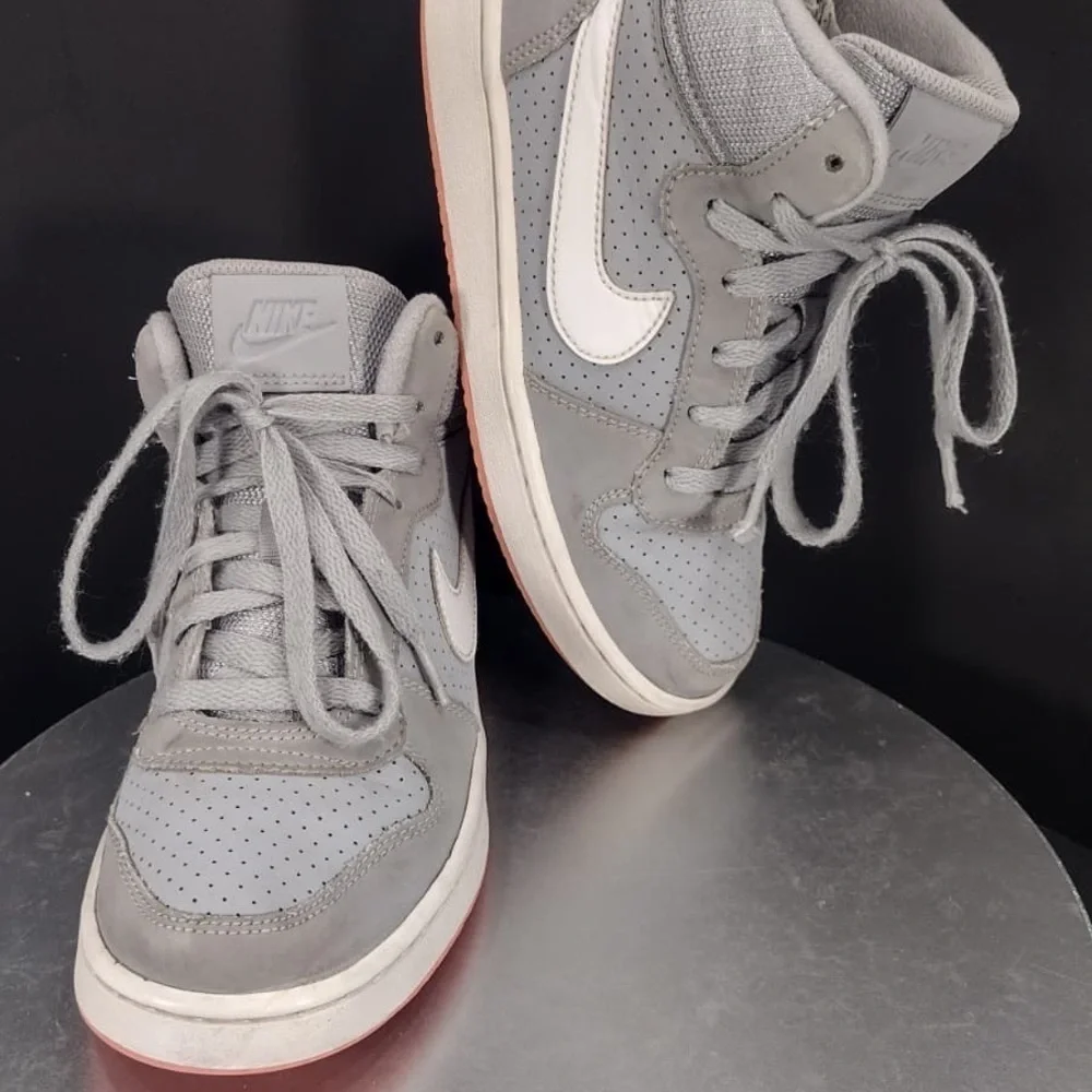Nike Light Gray High-Top Sneakers